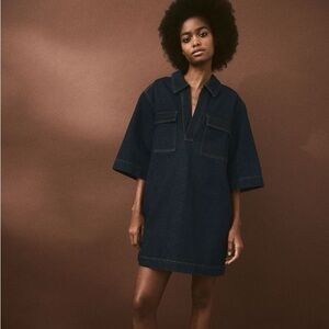 H&M denim mini dress NWT